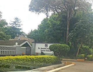 Ndovu Lane....entrance to the Primary section of St. Austins Academy